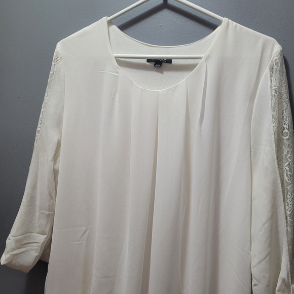 Stella Morgan White Lace Detailed Blouse L - Picture 4 of 8
